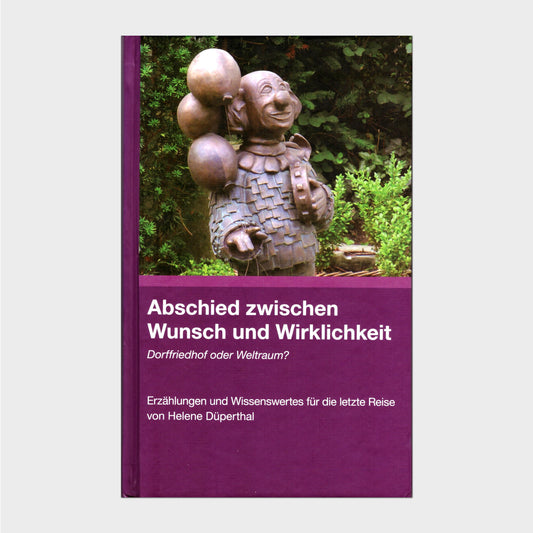Buchcover mit der Grabsteinfigur eines Clowns