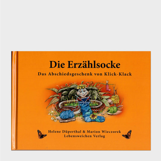 Buchcover Die Illustration von einem strickenden Tausendfüßler