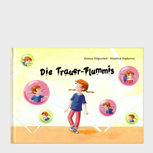 Buchcover ein Mädchen umgeben von Flummibällen in denen es sich in verschiedenen Stimmungslagen spiegelt