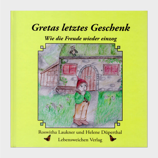Buchcover Ein gezeichneter Zwerg vor seinem Zwergenhaus