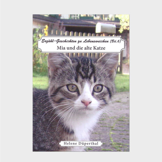 Buchcover Der Kopf einer kleinen Katze die in die Kamera schaut
